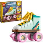LEGO Creator 3in1 Rollschuh Spielzeug für Mädchen und Jungen mit Mini-Skateboard und Boombox, Retro-Deko für das Schlafzimmer, Geschenk zum Geburtstag für Kinder ab 8 Jahren 31148