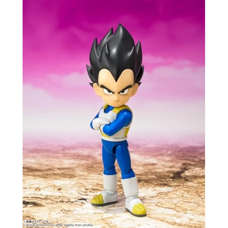 Bandai Dragon Ball Daima S.H.Figuarts Actionfigur Vegeta, Mini 7 cm, detailreich mit Zubehör in Fensterbox – Bild 2