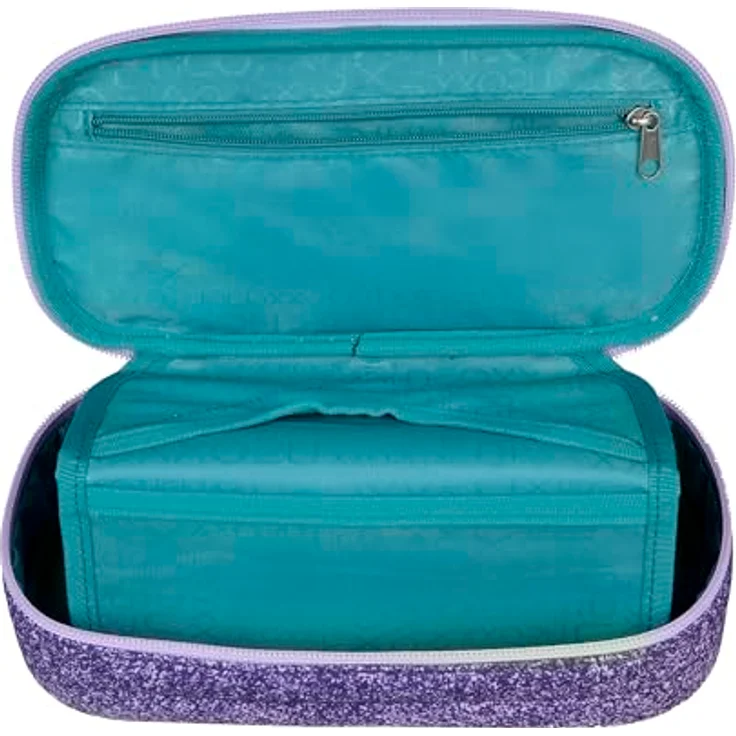 neoxx Schreibgeräteetui Schlamperbox, Jump, Glitterally perfect, teilweise aus recyceltem Material, rosa - Preisvergleich – Bild 3