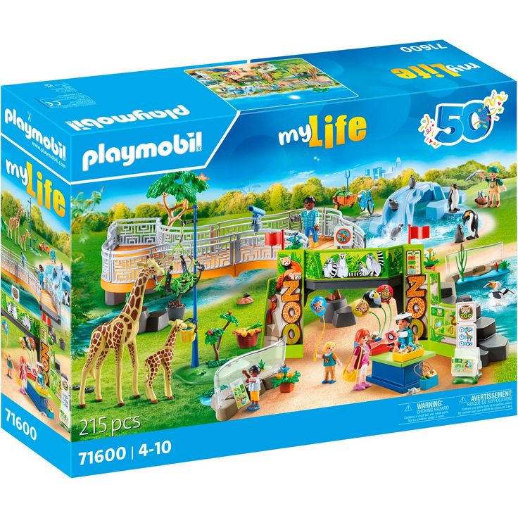 Playmobil® Konstruktions-Spielset Mein großer Erlebnis-Zoo (71600), My Life, 50 Jahre, (215 St), Made in Europe - Preisvergleich – Bild 1