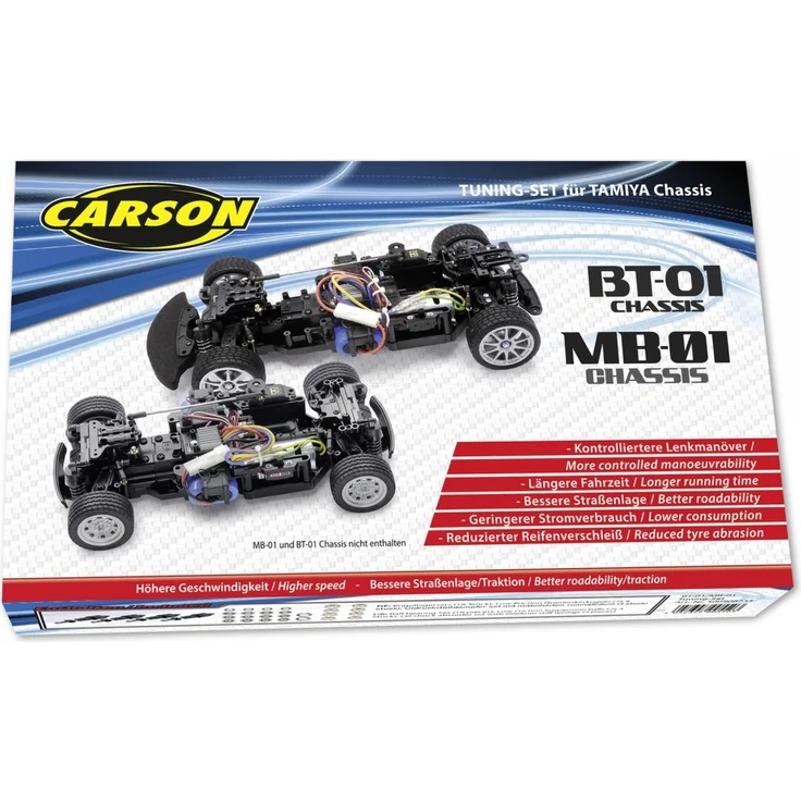 Carson Tuningsatz für Tamiya MB-01/BT-01, verbesserte Performance mit optimierter Effizienz und Kontrolle