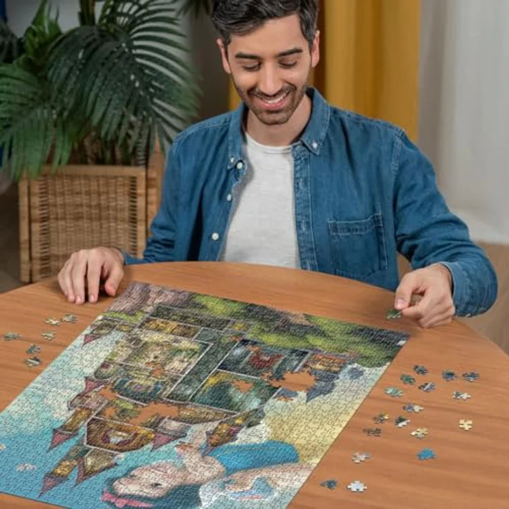 Ravensburger Puzzle 12000257 - Snow White - 1000 Teile Puzzle für Erwachsene und Kinder ab 14 Jahren, Disney Puzzle, Disney Geschenke, bunte Landschaftsmotive – Bild 4