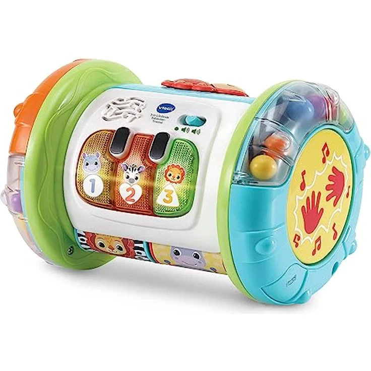 VTech Baby 3-in-1 Rollende Entdecker-Trommel – Interaktives Babyspielzeug mit Musik – Für Kinder von 9-36 Monaten, bunt – Bild 3