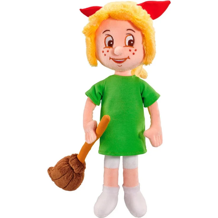 Schmidt Spiele Plüschfigur Bibi Blocksberg, 33 cm, hochwertige Hexe mit Besen Kartoffelbrei, Kuscheltier – Bild 1