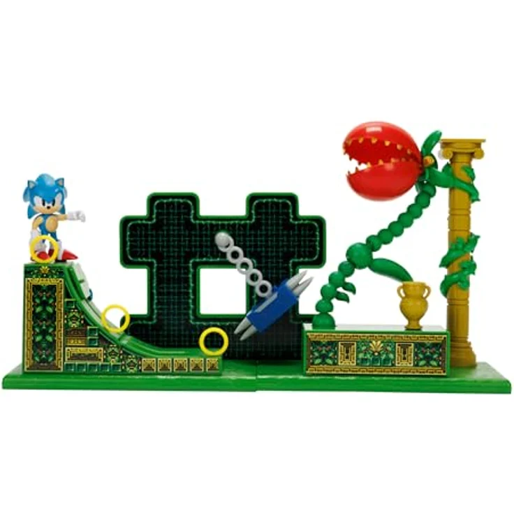 Jakks Pacific Sonic the Hedgehog Stardust Speedway Zone Spielset, inkl. 6,5 cm Figur, detailreiche Nachbildung für kreative Abenteuer – Bild 4