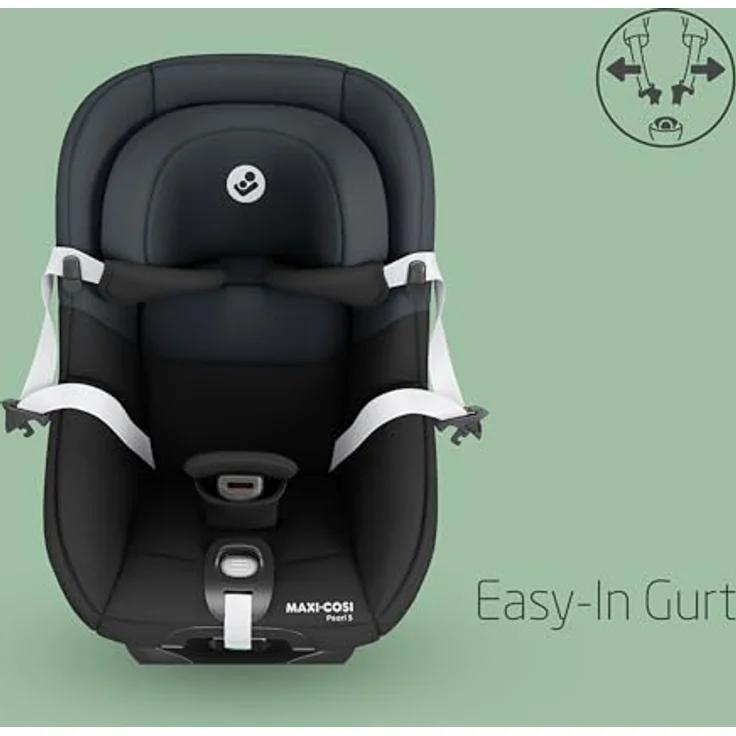 Maxi-Cosi Reboarder-Kindersitz Pearl S i-Size mit G-Cell Seitenaufpralltechnologie - Tonal Black – Bild 4