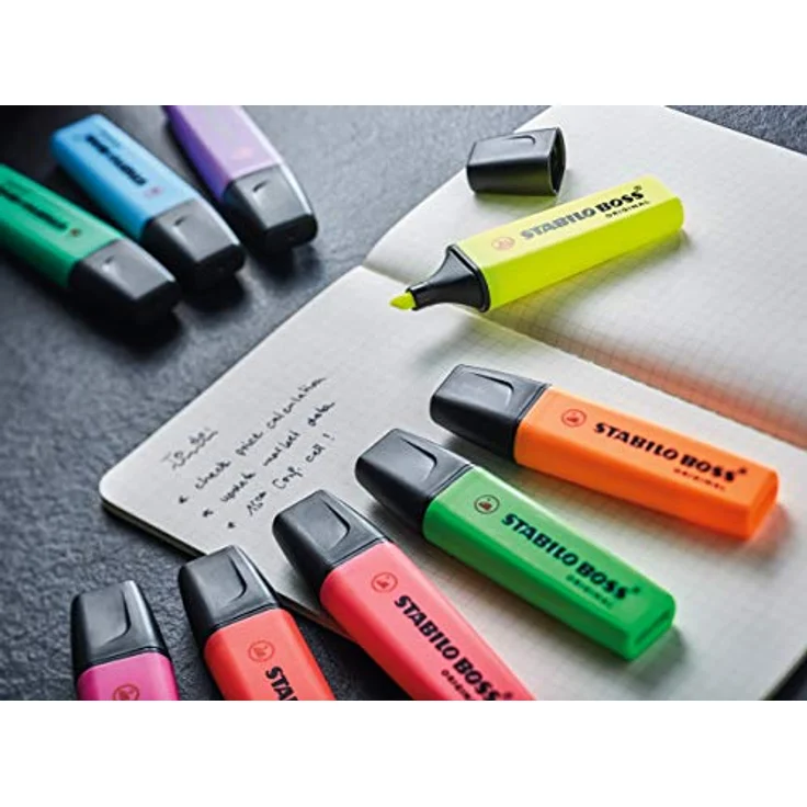 Textmarker - STABILO BOSS ORIGINAL - 8er Pack - mit 8 verschiedenen Farben – Bild 5