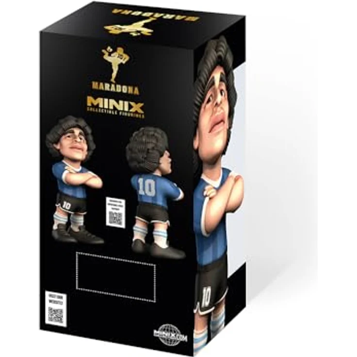 MINIX Maradona Sammelfigur, 12 cm, PVC, „Tor des Jahrhunderts“ in Fensterbox – Bild 5