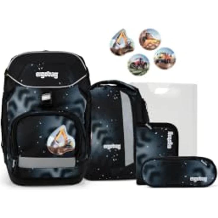 ergobag pack Schulrucksack-Set FundBärment, 22 Liter Volumen, mit Your-Size-System, wasserabweisend, inkl. Sportrucksack – Bild 1