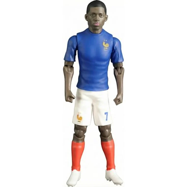 Megableu FFF Demblé Figur Nr. 7 – 20 cm große Fußballfigur mit 10 Gelenkpunkten, offizielles Lizenzprodukt der französischen Nationalmannschaft, inkl. Ball – Bild 2