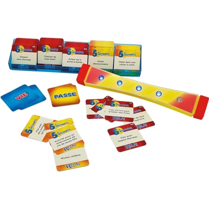 Megableu 5 Secondes Relais, Brettspiel für 2-10 Spieler, ab 8 Jahren, Staffelversion des 5-Sekunden-Spiels – Bild 5
