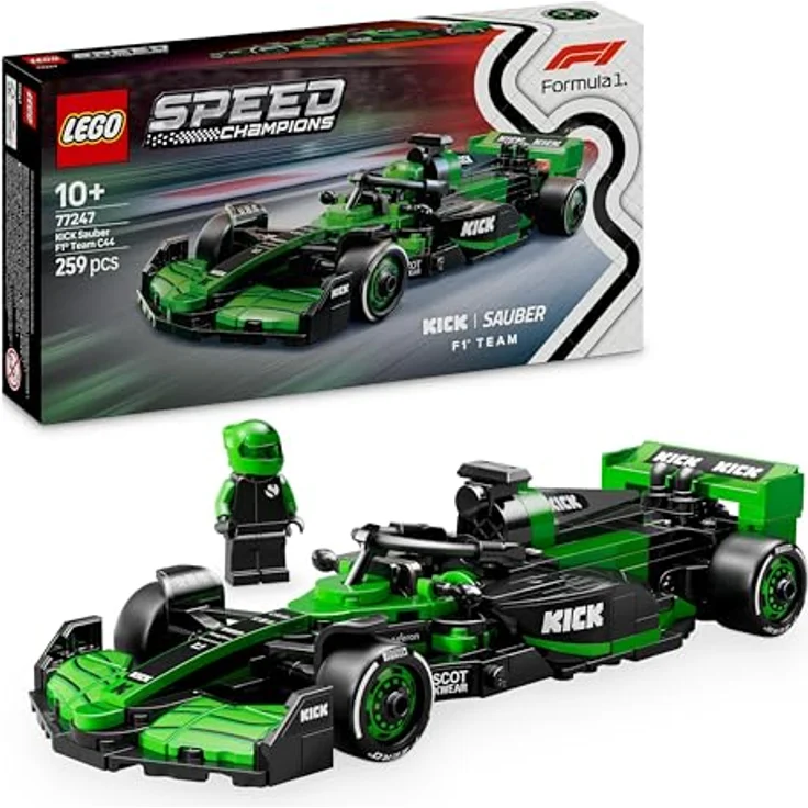 LEGO Speed Champions Kick Sauber F1 Team C44 Rennauto - Spielzeug mit Formel 1 Minifigur - Bauset - Geschenk für Kinder ab 10 Jahren und Erwachsene Motorsport Fans 77247 – Bild 1