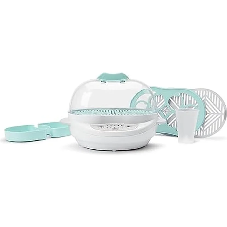 nutribullet Baby® Turbo Dampfgarer; Dampfgarer für Babynahrung, Food Processor für Babynahrung, Baby Food Steamer, Gerät zum Desinfizieren und Sterilisieren; 420 Watt; BSR08N – Bild 1