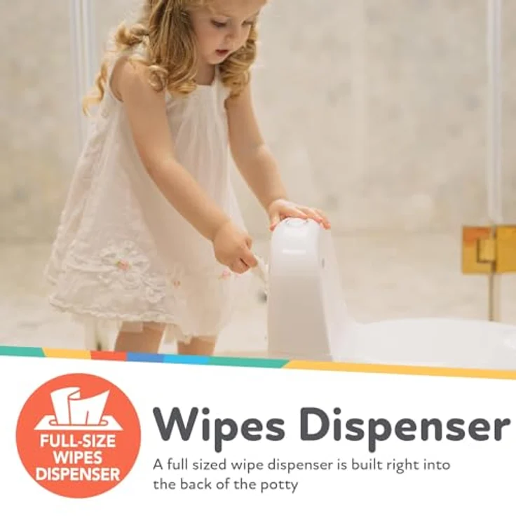 Nûby My Real Potty, Töpfchen mit echtem Spülgeräusch und Nagelpflege-Set für Babys, Farbe nicht wählbar: Rosa, Grau oder Blau – Bild 5