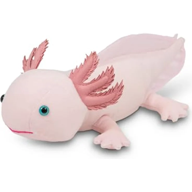 TOBAR Kuscheltier Axolotl Animigos Kuscheltier, Flauschiges und realistisches Geschenk für Kinder und Biologie-Fans – Bild 3