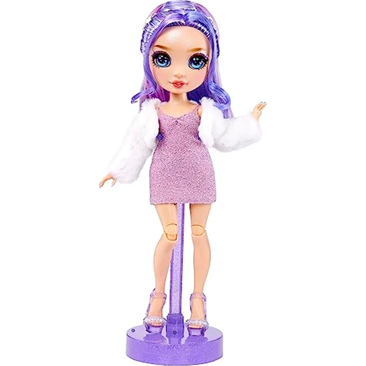Rainbow High Fantastic Fashion Puppe - Violet Willow - Lila Modepuppe und Spielset mit 2 Outfits & Modeaccessoires - Für Sammler und Kinder von 4-12 Jahren – Bild 3