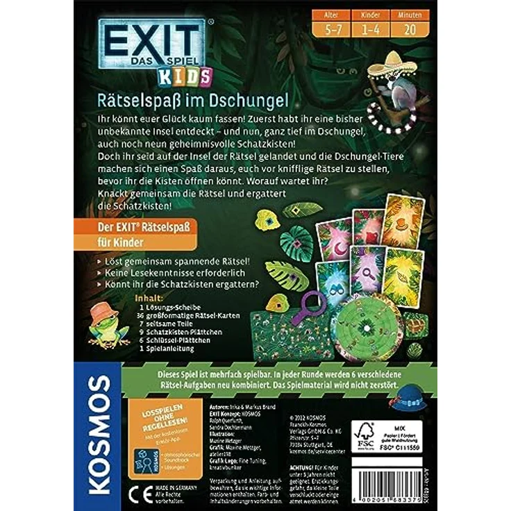 EXIT Das Spiel Kids - Rätselspaß im Dschungel – Bild 2