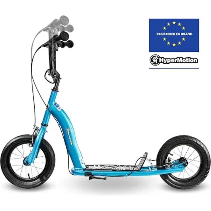 HyperMotion RUBY 12.2 Kinderroller, 12 Zoll Luftreifen, höhenverstellbar, mit Handbremsen, blau – Bild 11