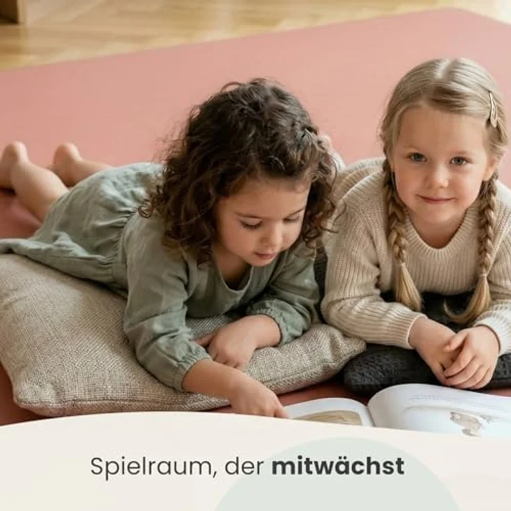 LittleTom Puzzlematte für Kinder, 18-tlg. Krabbelmatte 30x30 cm, TÜV-geprüft, mit Antiallergischer Oberfläche, wasserfest und beidseitig verwendbar in modernen Pastelltönen – Bild 7