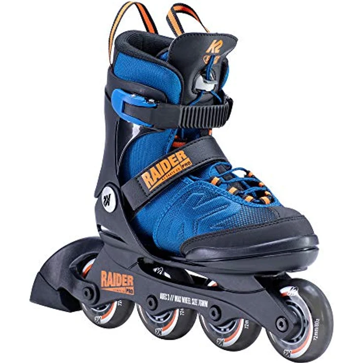 K2 Inline Skates RAIDER PRO, verstellbar, Original-SoftBoot-Technologie, black - blue - orange – Bild 5
