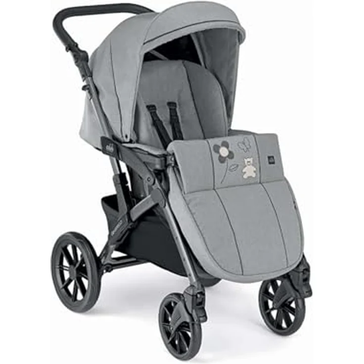 Cam il mondo del bambino 2in1 Kombi-Kinderwagen Dinamico Smart, vielseitig einsetzbar mit komfortabler Babyschale, inkl. Zubehör in verschiedenen Farben – Bild 4