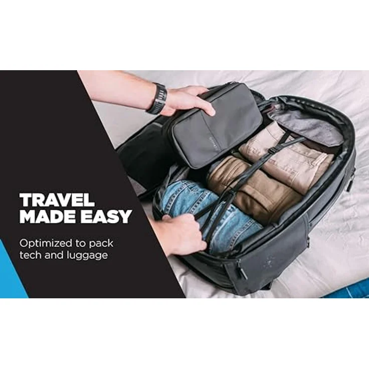 Gomatic Navigator Travel Pack 32-41 L BLACK | Reisetasche | Reise-Rucksack | Carry-On Bag | Backpack | Gym Pack | Laptop-Tasche | Daypack - wasserabweisend – Bild 2