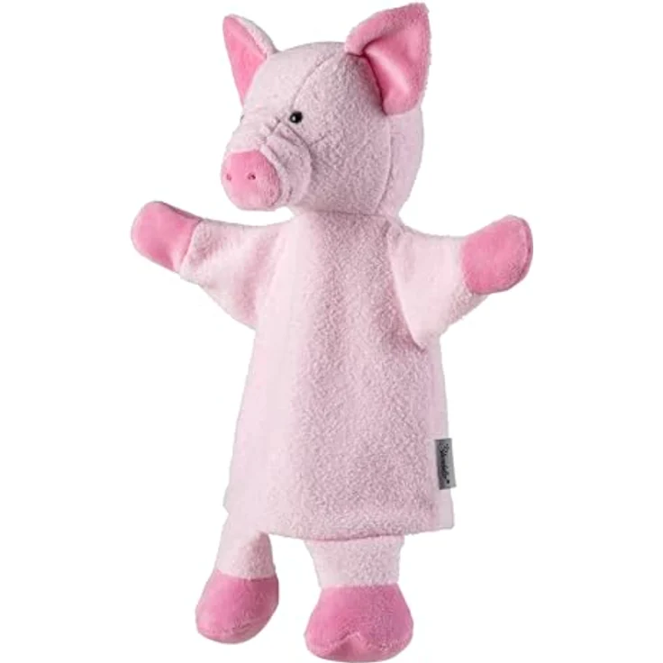 Sterntaler Handpuppe Schwein, weiches Spielzeug für Kasperle Theater, zum Geschichten erzählen und erstes Rollenspiel, für Mädchen und Jungen – Bild 4