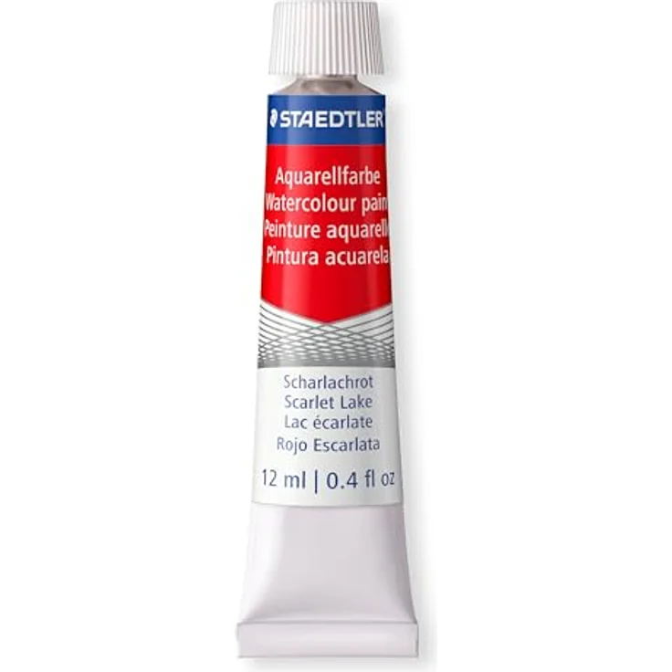 STAEDTLER 8880 C24 Aquarellfarben (hochpigmentiert, leicht mischbar, wasserlöslich, zur Verwendung auf Aquarellpapier, Kartonetui mit 24 farblich sortierten Aquarellfarben) Farbtuben à 12 ml – Bild 2
