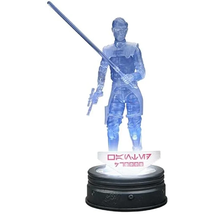 Star Wars The Black Series Holocomm Collection Ezra Bridger, Action-Sammelfigur mit leuchtendem Sockel, 15 cm, mit Lichtschwert und Blaster – Bild 3