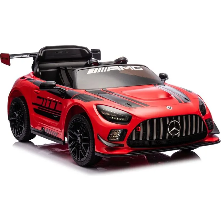 schnaeppchenmeile-online Kinder Elektroauto Mercedes Benz AMG GT3, 2 Motoren, LED-Beleuchtung, Audio, Fernbedienung, Rot