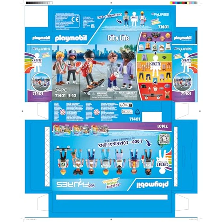 PLAYMOBIL 71401 My Figures: Fashion Spielset, Mehrfarbig - Kreatives Figurenset mit über 1000 Kombinationsmöglichkeiten und modischen Accessoires – Bild 7