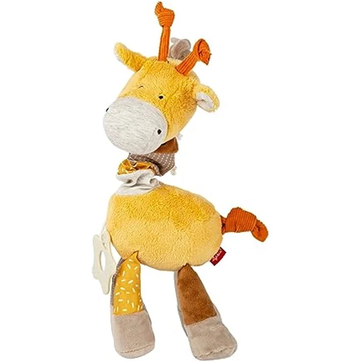 sigikid 43165 Babyaktivspielzeug Stofftier, Gelb/Beige/Giraffe – Bild 1