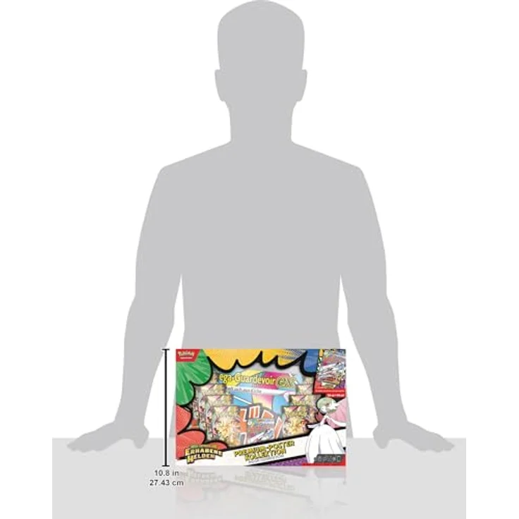 AMIGO Pokemon Lucario Premium-Poster-Kollektion, einschließlich holografischer Mega-Lucario-ex Karte, 10 Boosterpacks und Poster, deutsch – Bild 8