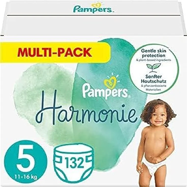Pampers Harmonie Gr. 5 Junior 11+ kg Monatsbox 132 Windeln – Bild 2