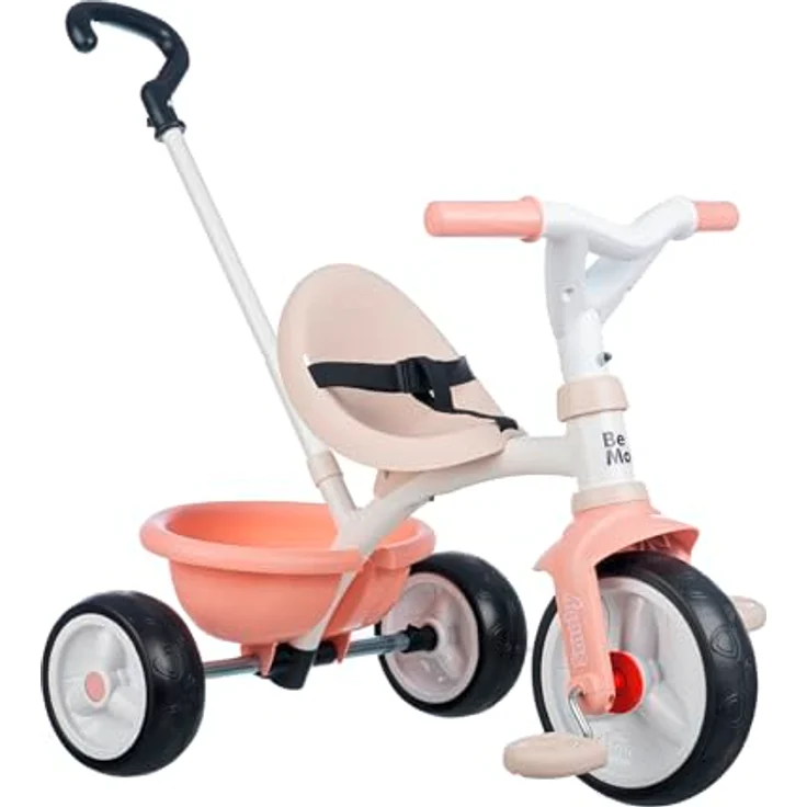 Smoby Be Move Rosé Kinderdreirad mit Schubstange, ergonomischem Sitz und Metallrahmen, für Kinder ab 15 Monaten – Bild 1