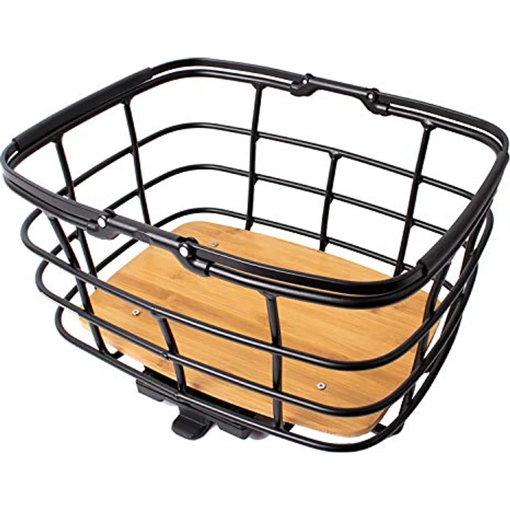 AtranVelo Unisex – Erwachsene Duo L AVS Farhrradkorb, Schwarz, 36 x 44 x 26 cm – Bild 1
