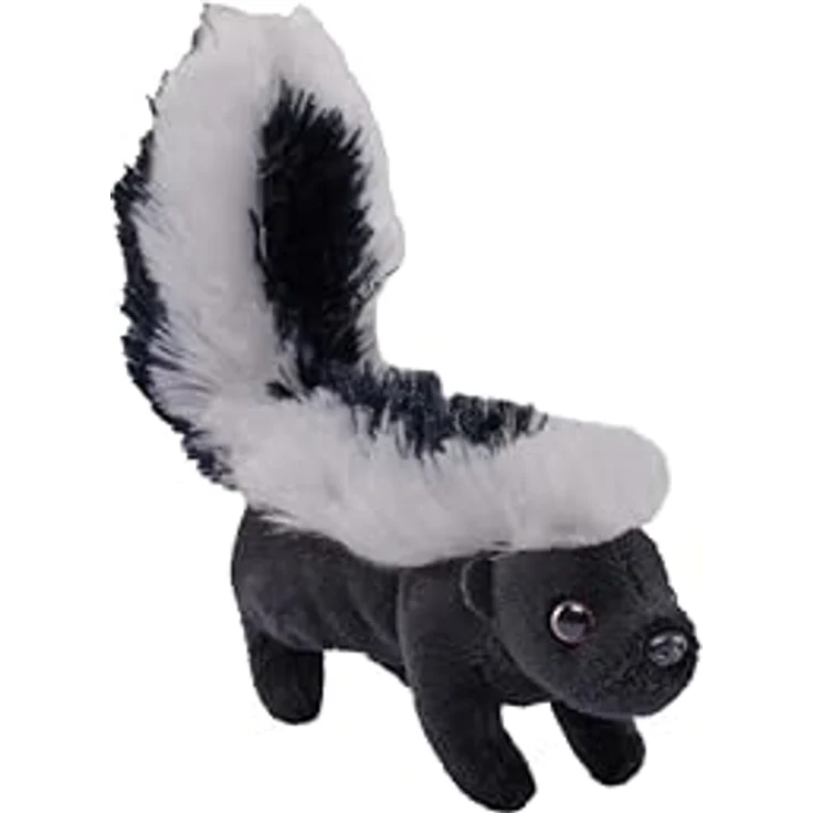 Wild Republic Pocketkins Stinktier, Kuscheltier aus recycelten PET Flaschen, ca. 13 cm – Bild 1