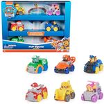 Paw Patrol Pup Squad Racers, Spielzeugautos-Set mit 6 Fahrzeugen, ideal für Kinder, authentische Welpen-Uniformen