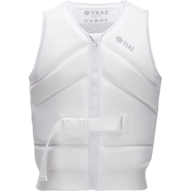YEAZ Schwimmweste NEOVEST PRO neoprenweste mit gurt, Hochwertige Neopren Weste mit 50 Newton Auftrieb, schwarz