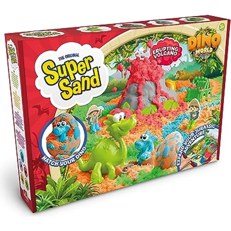 Goliath Toys Super Sand - Dinosaur Dinosaur World, mehrfarbiges Knetmaterial zur kreativen Gestaltung für Kinder ab 3 Jahren – Bild 2