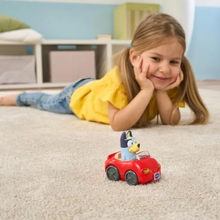 Vtech® Tut Tut Baby Flitzer - Blueys Cabrio, Spielzeug-Auto mit Licht und Sound, Originalstimme von Bluey – Bild 4