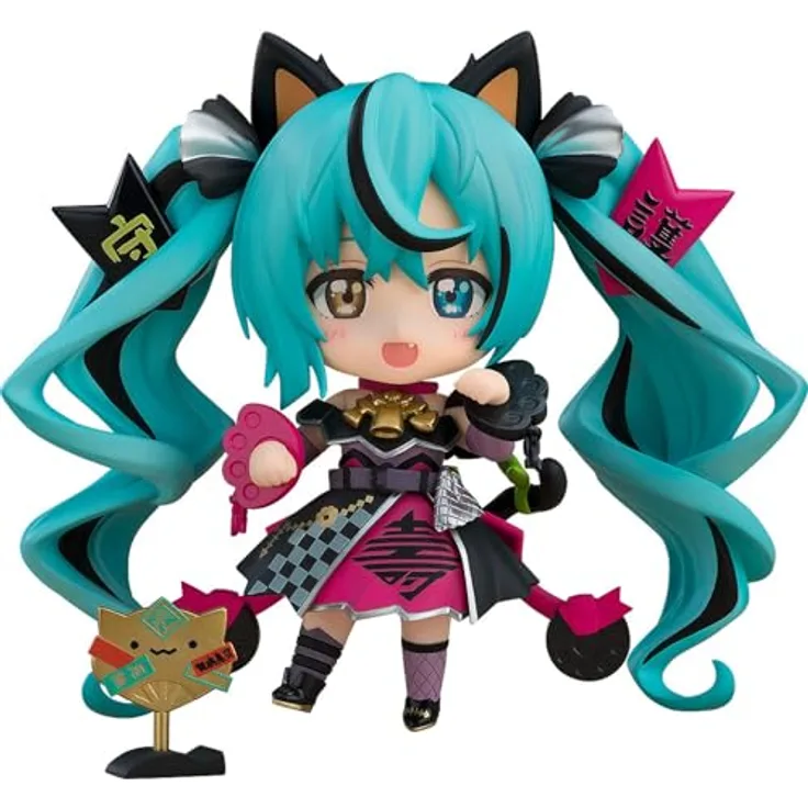 Good Smile Company Hatsune Miku Black Maneki Miku Version, Sammelfigur im Katzenstil, 10 cm