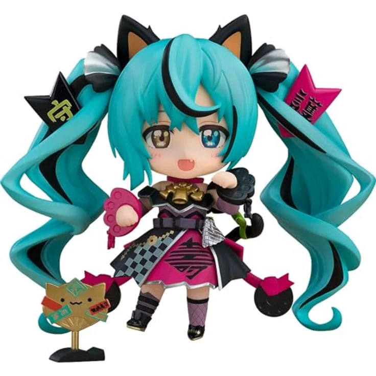 Good Smile Company Hatsune Miku Black Maneki Miku Version, Sammelfigur im Katzenstil, 10 cm – Bild 1