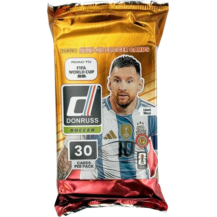 Panini Donruss Road to FIFA World Cup 2026, internationaler Booster mit 30 Sammelkarten