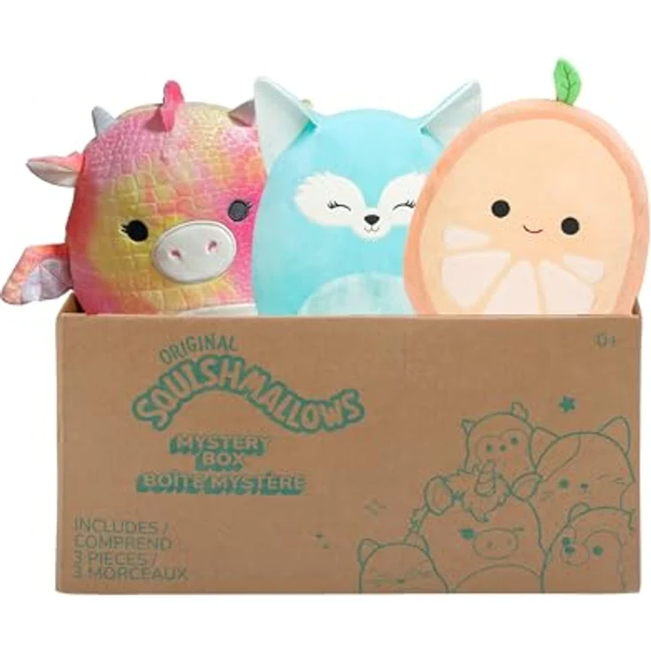 Squishmallows SQCR04665 Mystery Box, 3x 20cm Überraschungs-Plüschtiere, offizielles Jazwares Kuscheltier – Bild 2