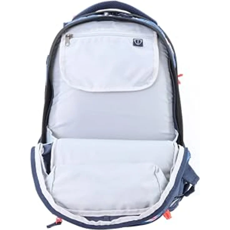 2be Schulrucksack, mit reflektierenden Elementen, ergonomischem Rücken und integriertem Regenschutz, in verschiedenen Farben verfügbar – Bild 6