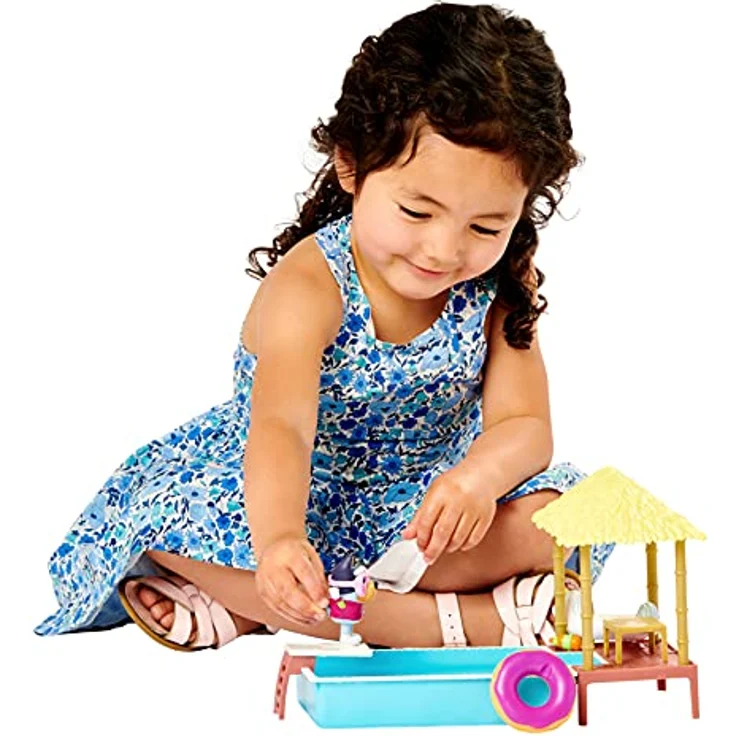 Bluey 13065 Blueys Pool-Spielset mit Figur (6,3–7,6 cm) und Zubehör, Mehrfarbig, 6. 5 x 4. 72 x 10. 63 inches – Bild 4