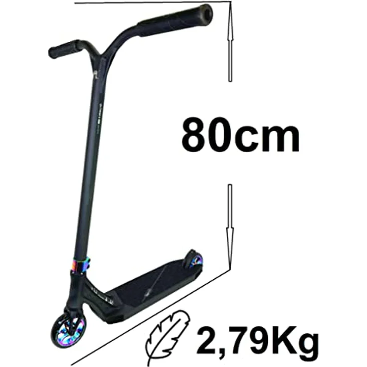 Ethic DTC Erawan V2 S Stunt-Scooter, Neochrome, H=80cm, 2,79kg – Bild 2