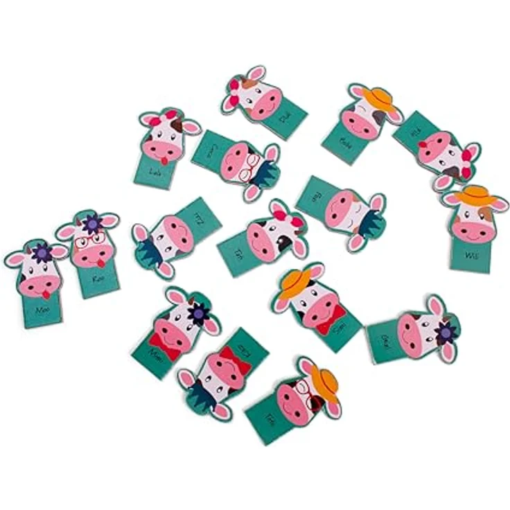 BS Toys Gedächtnisspiel "Which Cow Am I?", interaktives Brettspiel aus 100% FSC-Holz für Kinder ab 6 Jahren, 9,7 x 58 x 3 cm – Bild 5