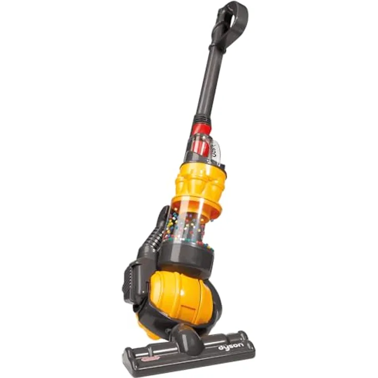 Casdon Dyson Ball Spielzeug Staubsauger, realistisches Kinderspielzeug mit funktionierender Saugkraft und abnehmbarer Schmutzschublade, geeignet ab 3 Jahren